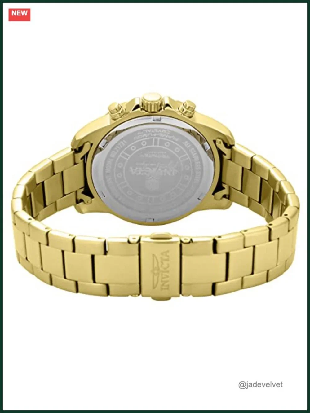 Invicta Wildflower Quartz Watch 38mm Stainless Steel Chronograph Water Resistant